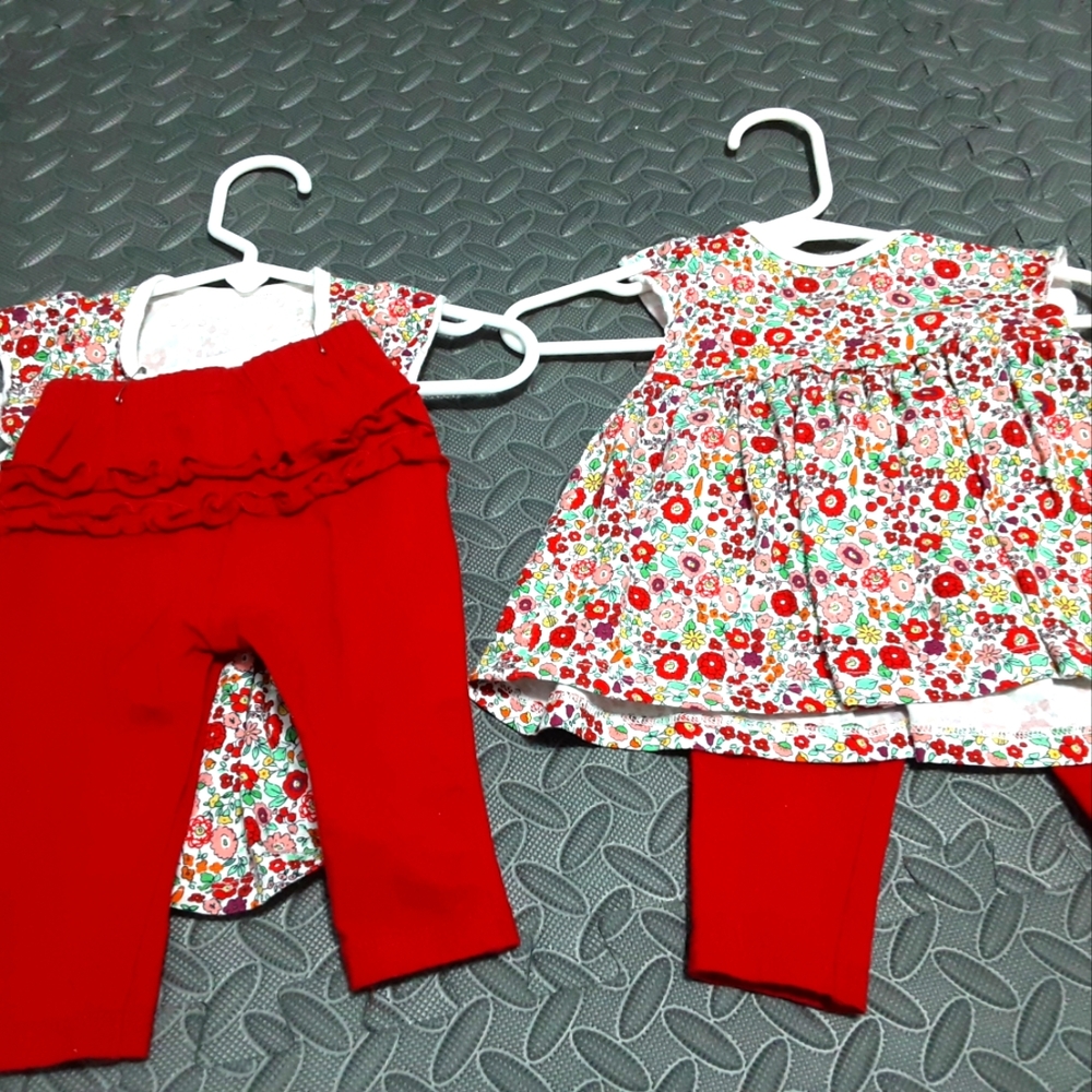 Two twin girl outfits